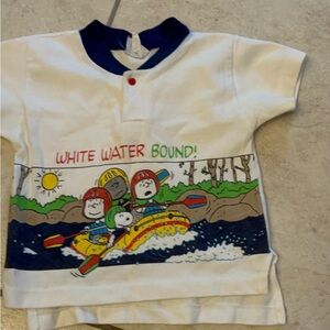 Peanuts White and Navy T-Shirt